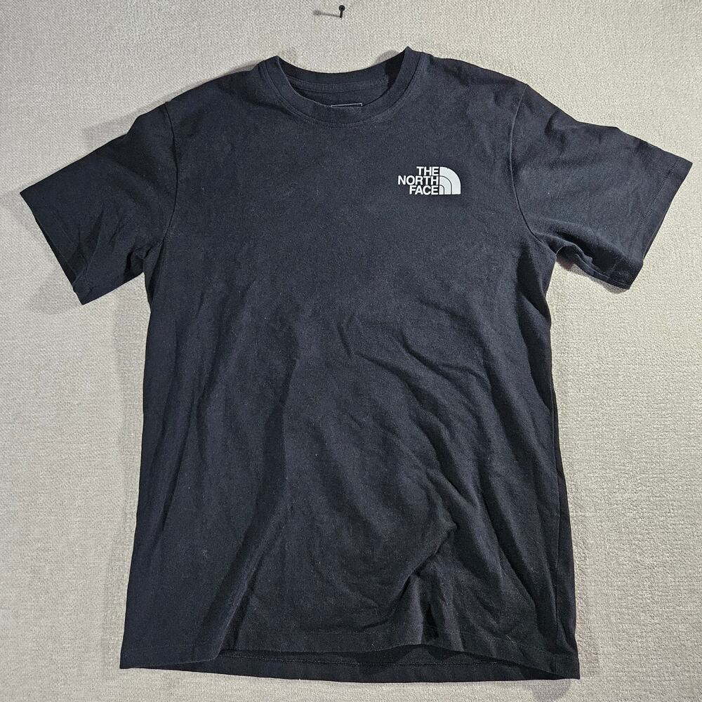 The North Face Black World Graphic T Shirt Mens L Outdoor Streetwear Tee